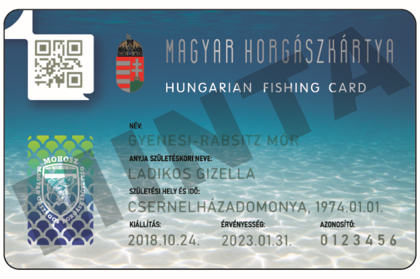 HORGÁSZKÁRTYA MEGÚJÍTÁSA